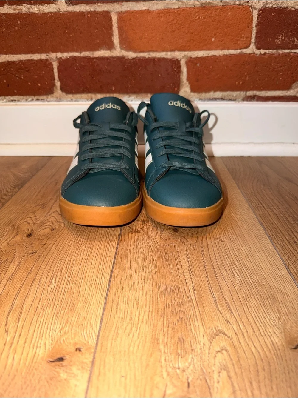 Adidas Grand Court 2.0 Legend Ivy Green Gum Sneakers Men’s Size 7.5